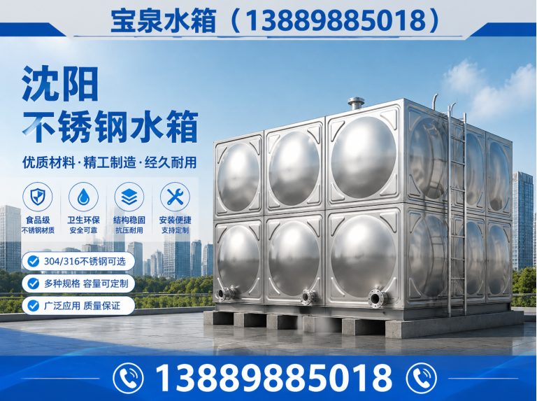 康平县沈阳不锈钢水箱展示图